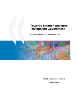 Towards Smarter and more Transparent Government