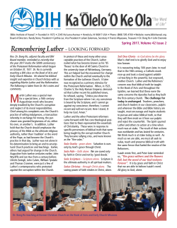 Spring 2017 Newsletter - Bible Institute of Hawaii