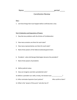 Constitution Review - Hicksville Public Schools