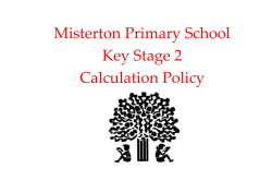 Please click here to read the Misterton Primary School Key Stage 2