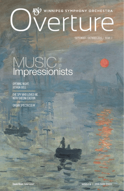 MUSIC OF THE - Winnipeg Symphony Orchestra