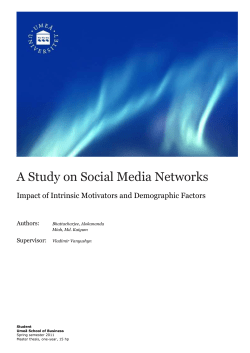 A Study on Social Media Networks