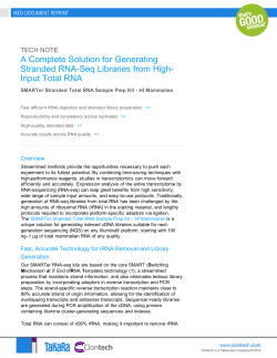 A Complete Solution for Generating Stranded RNA