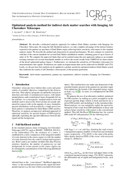 Optimized analysis method for indirect dark matter searches
