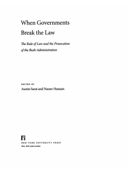 When Governments Break the Law
