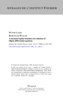 A maximal regular boundary for solutions of elliptic