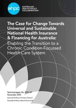 The Case for Change Towards Universal and