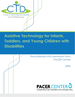 Assistive Technology for Infants, Toddlers, and Young Children with