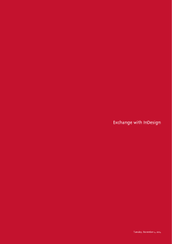 Exchange with InDesign