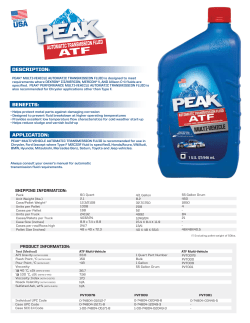 AUTOMATIC TRANSMSSION FLUID