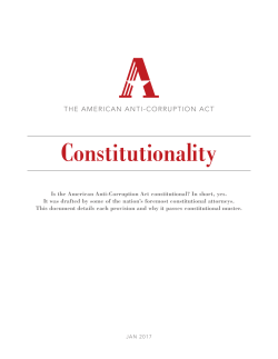 Constitutionality - Volunteer