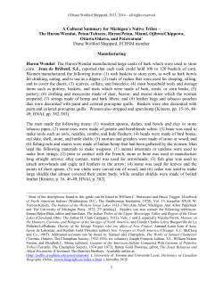 A Cultural Summary for Michigan`s Native Tribes - French