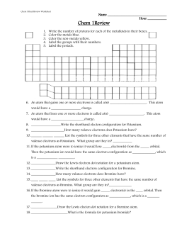 Chemistry 1 MAC Review