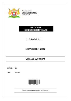 grade 11 november 2012 visual arts p1