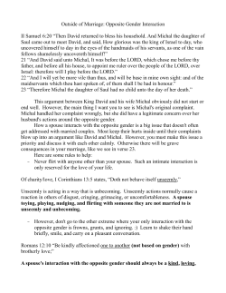 Outside of Marriage - Opposite Gender Interaction