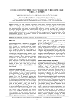 socio-economic effects of drought in the semi