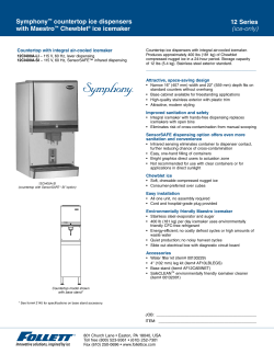 12 Series (ice-only) Symphony&trade; countertop ice dispensers with