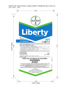 Liberty 280 SL herbicide label