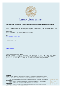 Improvements to air mass calculations for ground