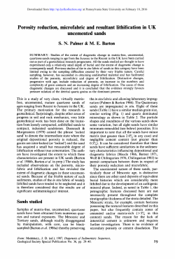 Porosity reduction, microfabric and resultant lithification