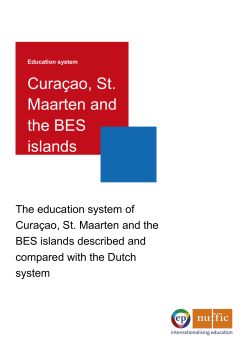 Education System Cura&ccedil;ao, St. Maarten and the BES islands