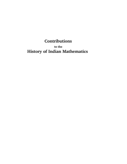 Contributions History of Indian Mathematics