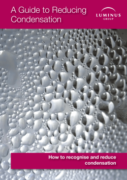 A Guide to Reducing Condensation
