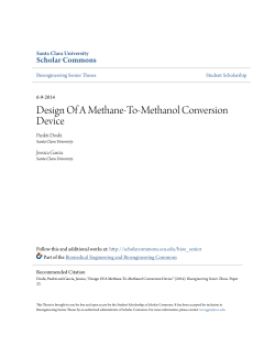 Design Of A Methane-To-Methanol Conversion Device