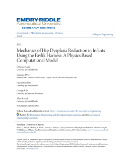 Mechanics of Hip Dysplasia Reduction in Infants Using the Pavlik