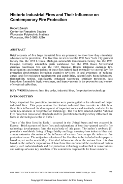 Historic Industrial Fires and Their Influence on