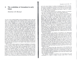 the significance of Jerusalem