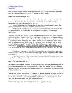 Each student is required to write one 3-page paper. You