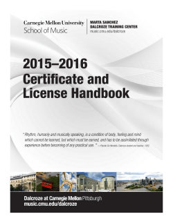2015&ndash;2016 Certificate and License Handbook