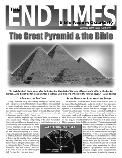 END TIMES THE - Associated Bible Students of Central Ohio
