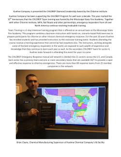 CHLOREP Diamond Leadership Award