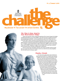 The Challenge Summer 2003 Number 11