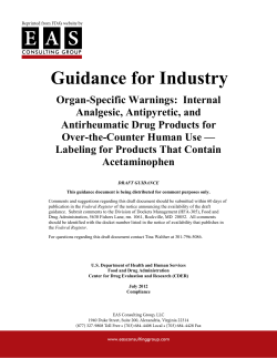 Guidance for Industry - EAS Consulting Group, LLC