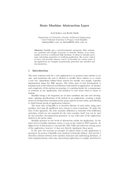 State machine abstraction layer as REST replacement