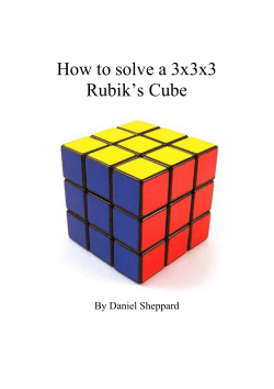 How to solve a 3x3x3 Rubik`s Cube