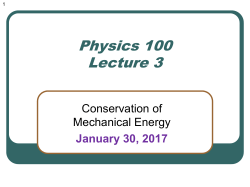 Conservation of energy, power