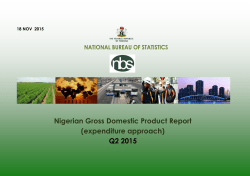 Nigerian Gross Domestic Product Report (expenditure approach) Q2