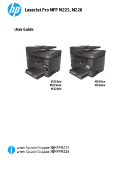 HP LaserJet Pro MFP M225, M226 User Guide