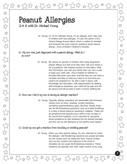 Peanut Allergies