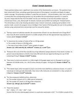 70+ sample questions - Stoichiometry Tutor Software