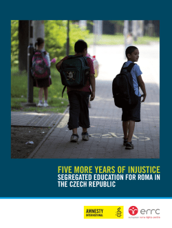 Five more years of injustice - European Roma Rights Centre