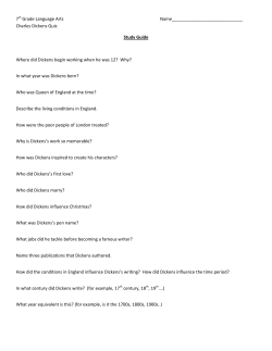 Charles Dickens Background Study Guide