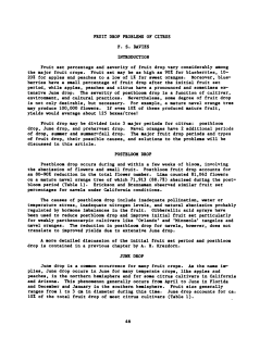 Fruit Drop Problems of Citrus--F.S. Davies