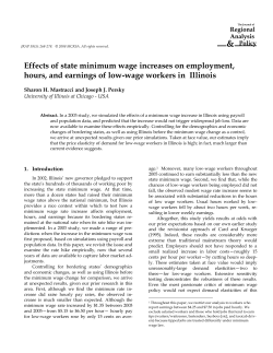 Effects of state minimum wage increases on