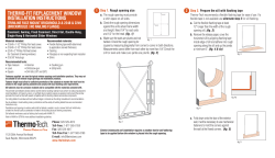 thermo-fit replacement window installation instructions