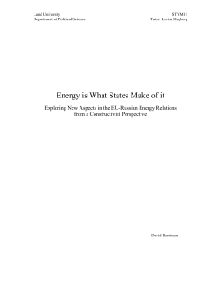 Energy is What States Make of it
